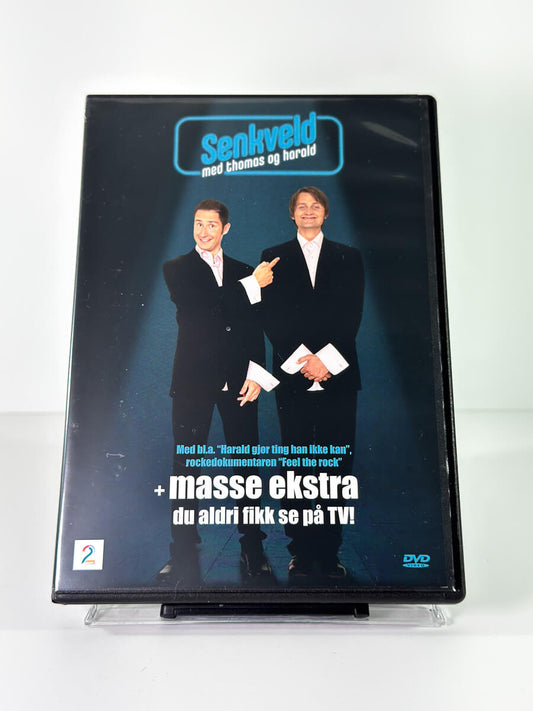 Forside av cover til Senkveld med Thomas og Harald på DVD