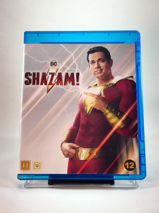 Forside av Blu-ray-cover til Shazam!, bruktfilm på Blu-ray hos Brukbar Film