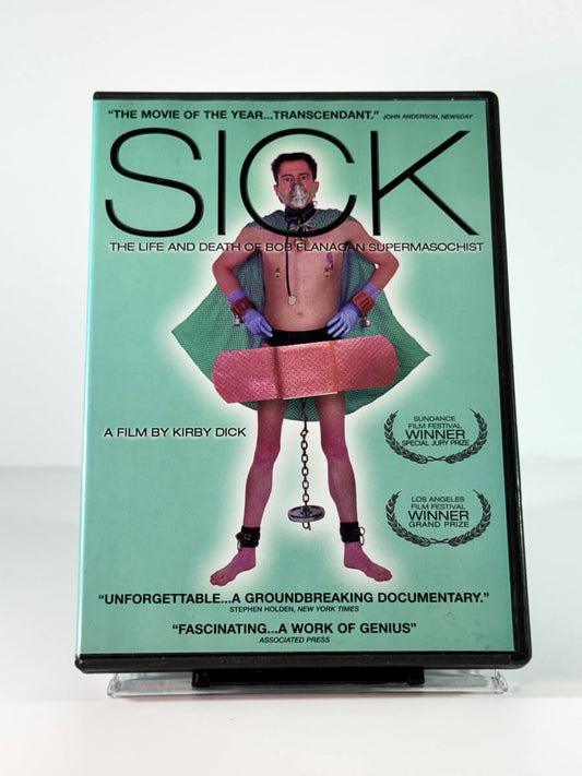 Forside av cover til Sick The Life and Death of Bob Flanagan Supermasochist, brukt DVD hos Brukbar Film