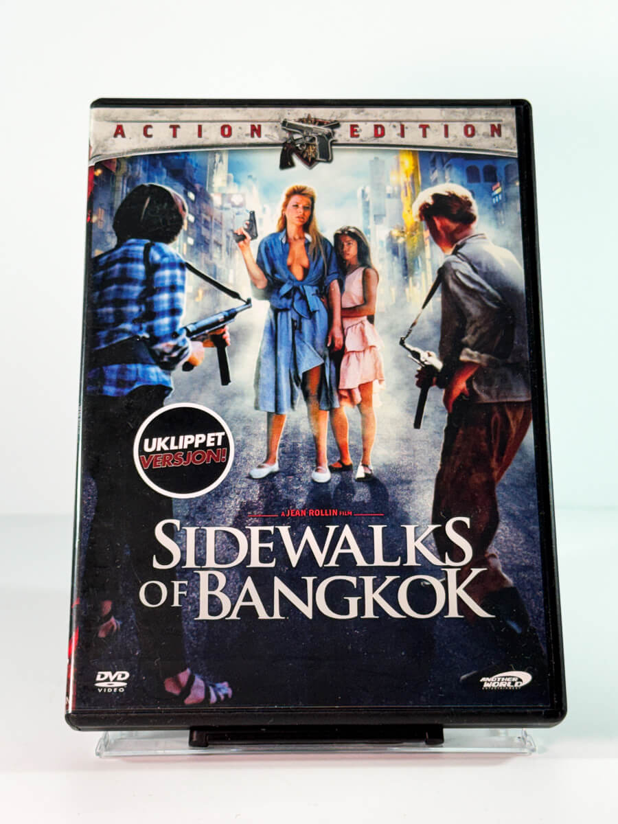 Forside av cover til sidewalks of bangkok, bruktfilm på DVD hos Brukbar Film