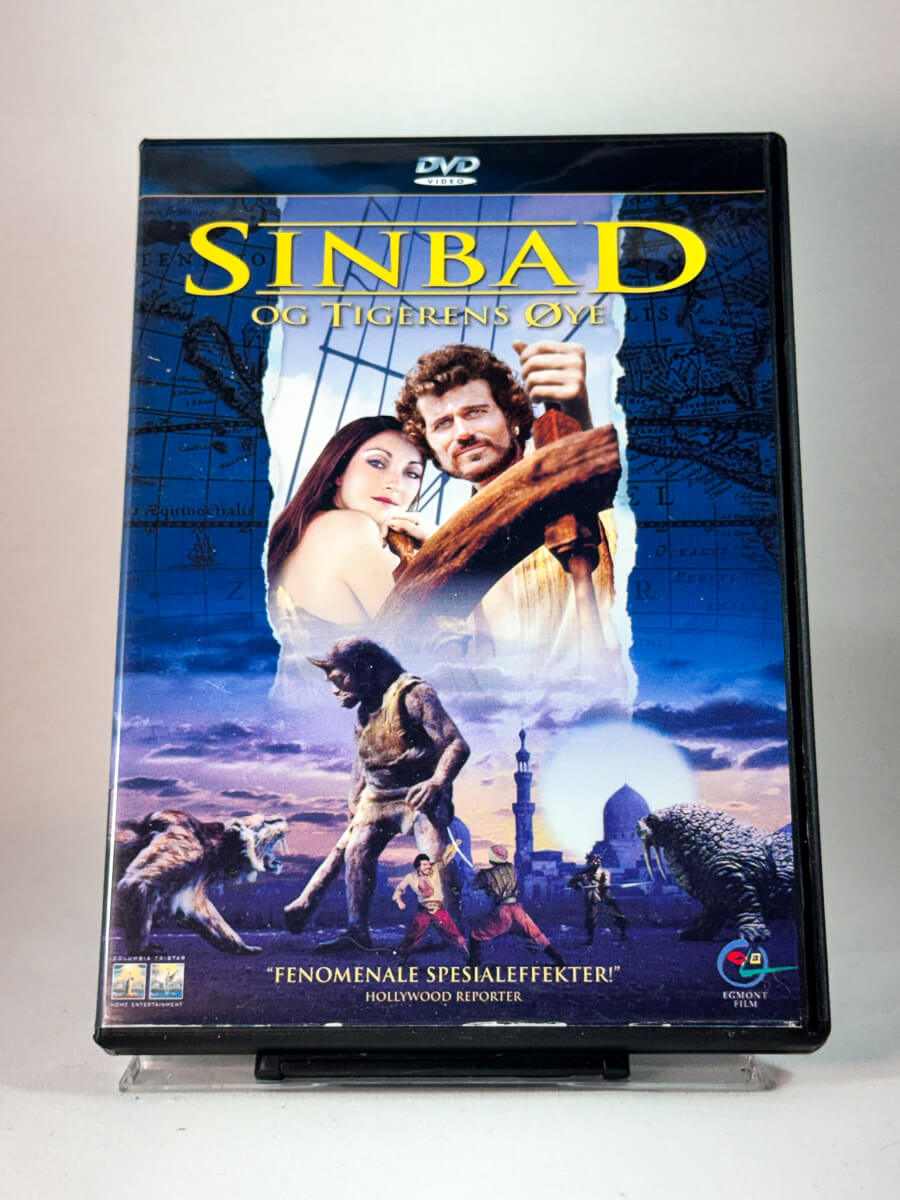 Forside av cover til Sinbad og tigerens øye, bruktfilm på DVD hos Brukbar Film