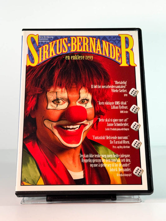 Forside av cover til Sirkus Bernander – en enklere revy, brukt DVD hos Brukbar Film