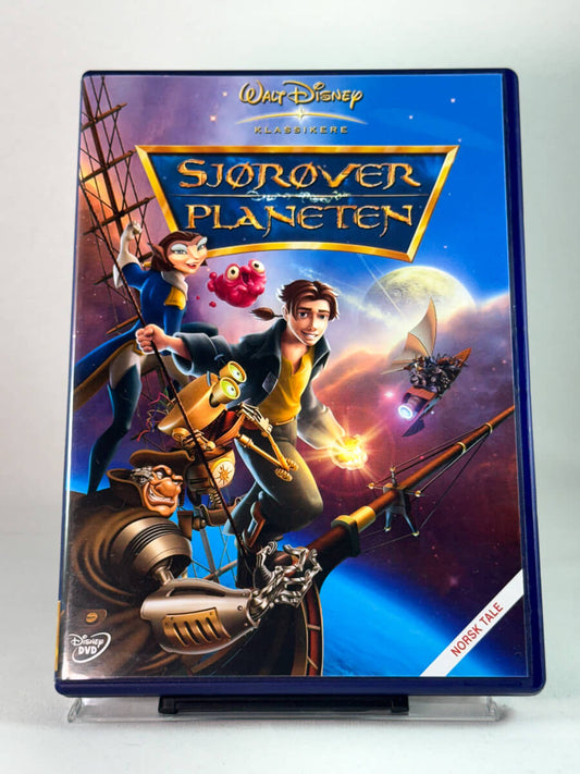 Forside av DVD-cover til Sjørøverplaneten, brukt DVD-film hos Brukbar Film.