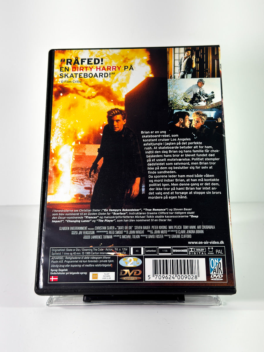 Bakside av cover til Skate or Die, brukt original DVD hos Brukbar Film