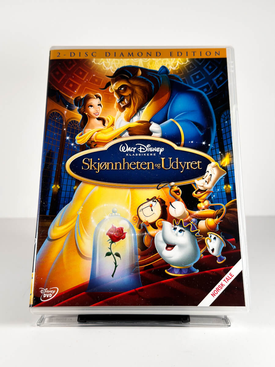 Forside av cover til Skjønnheten og Udyret på DVD
