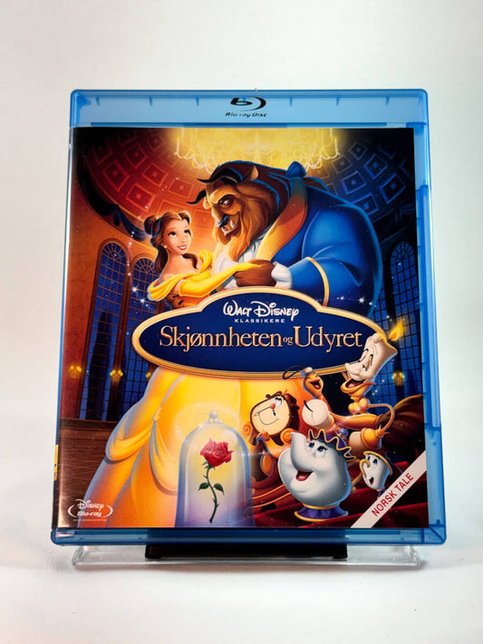 Skjønnheten og Udyret – forside av Blu-ray-cover, Disney-klassiker med norsk tale, bruktfilm hos Brukbar Film