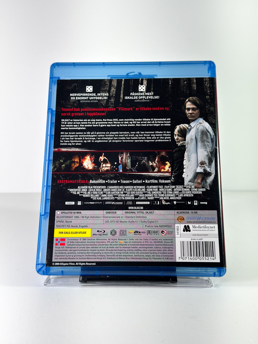 Bakside av cover til Skjult på Blu-ray