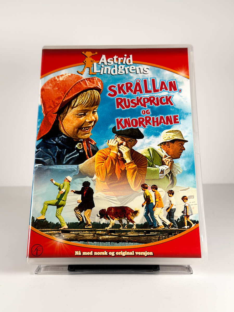 Forside av cover til Skrållan, Ruskprick og Knorrhane på DVD