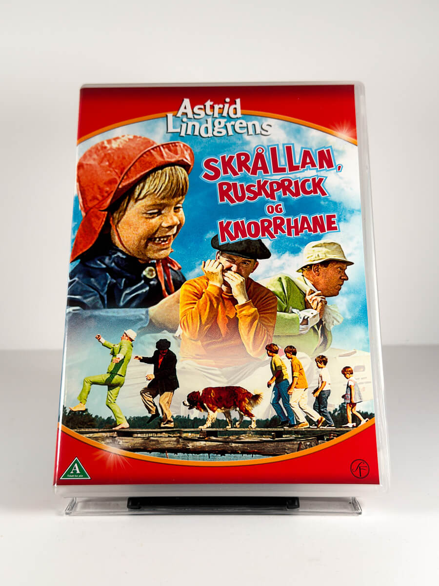 Forside av cover til Skrållan, Ruskprick og Knorrhane på DVD
