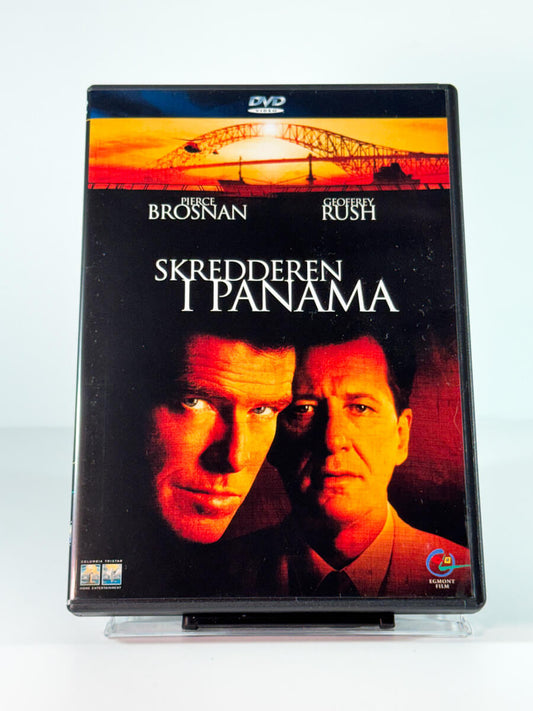Forside av cover til Skredderen i Panama, brukt DVD hos Brukbar Film