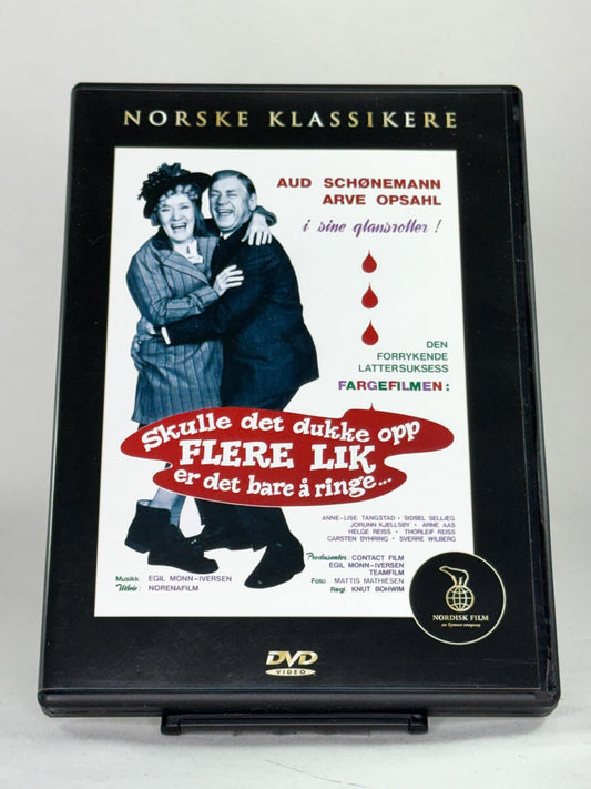 DVD-forside til filmen Skulle det dukke opp flere lik er det bare å ringe
Originalt cover brukt for produktbilde i nettbutikken Brukbar Film