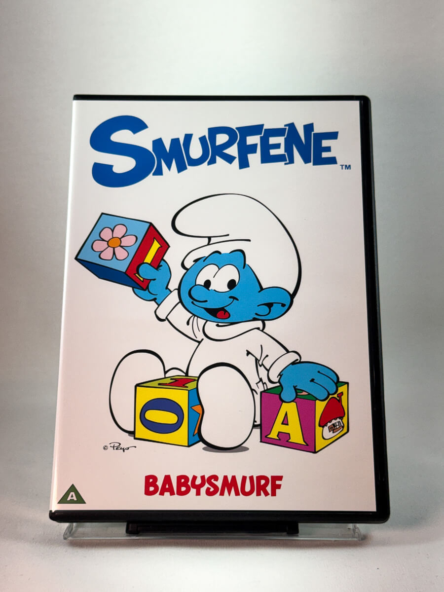 Forside av cover til Smurfene Babysmurf, bruktfilm på DVD hos Brukbar Film