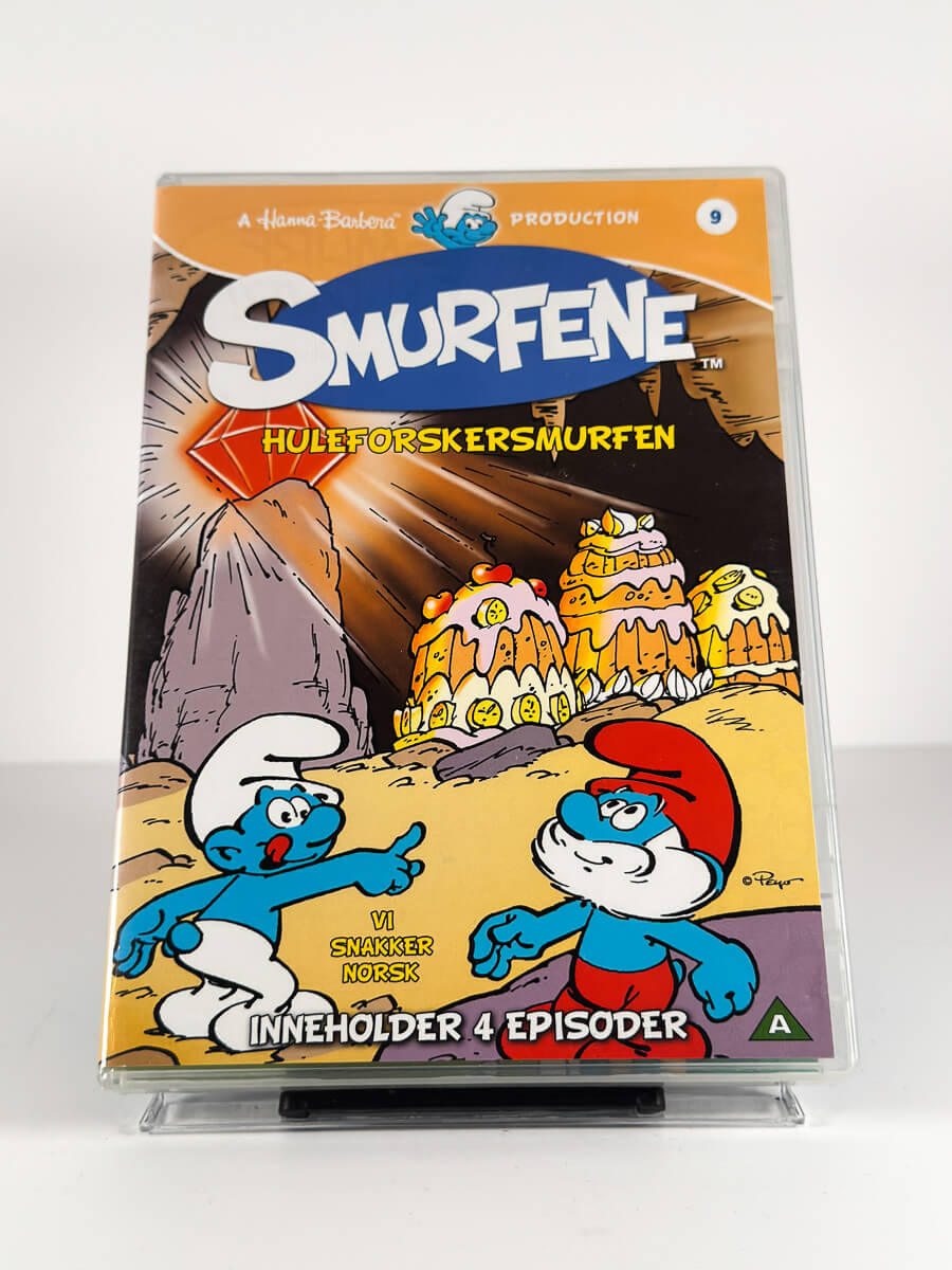 Forside av cover til Smurfene – Huleforskersmurfen på DVD