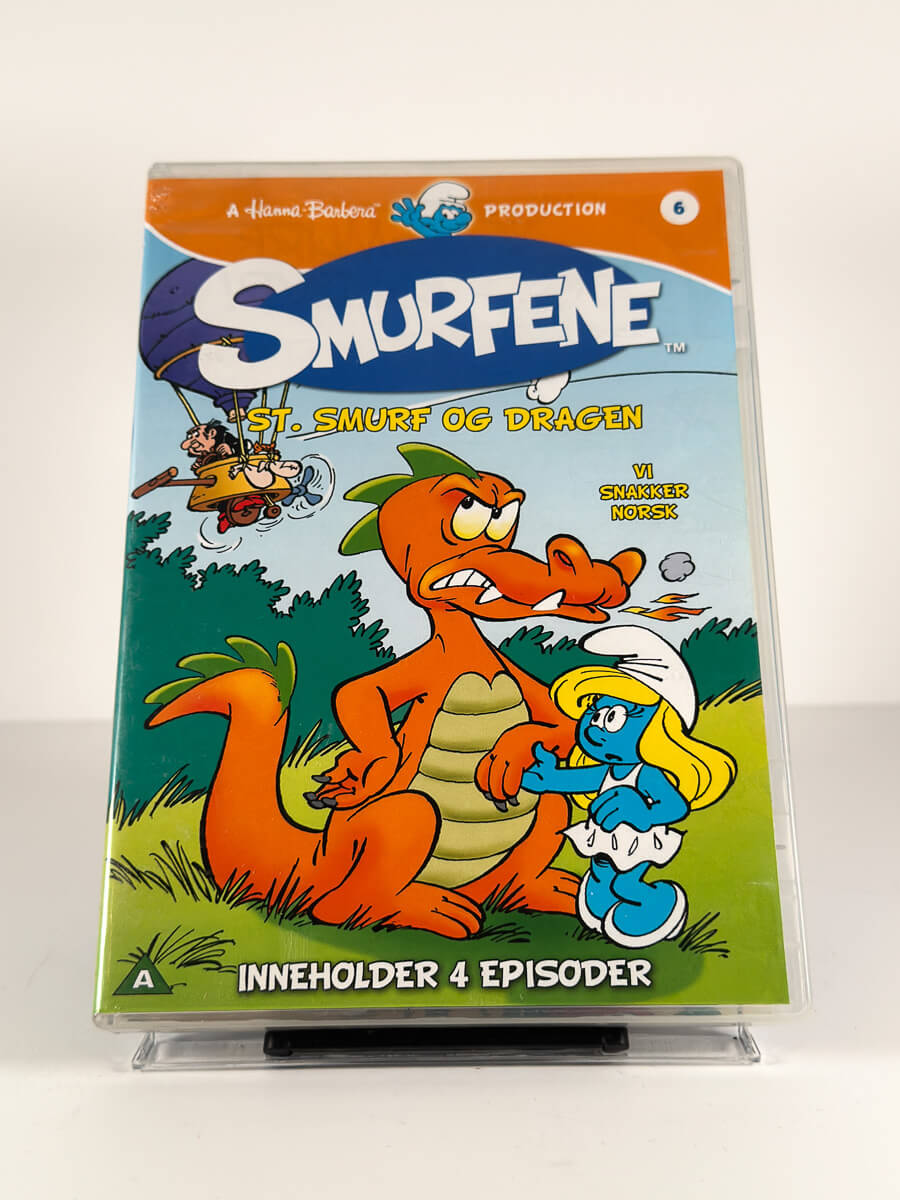 Forside av cover til Smurfene – St. Smurf og dragen på DVD