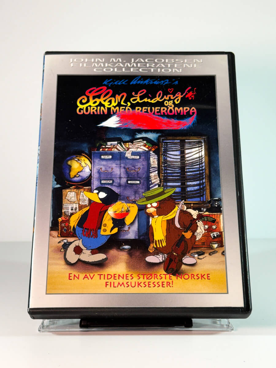 Forside av cover til Solan, Ludvig og Gurin med reverompa, brukt DVD hos Brukbar Film