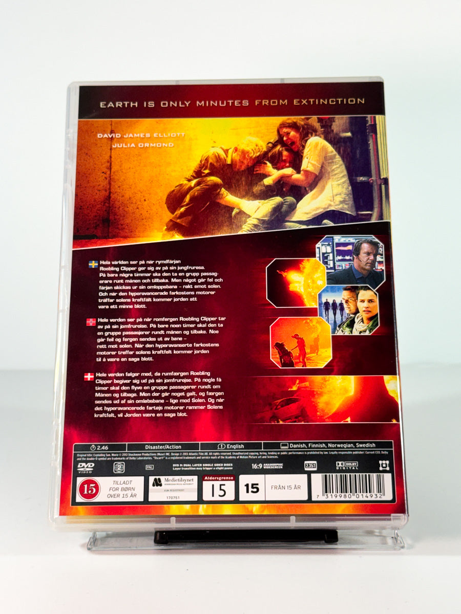 Bakside av cover til Solar Storm, brukt original DVD hos Brukbar Film