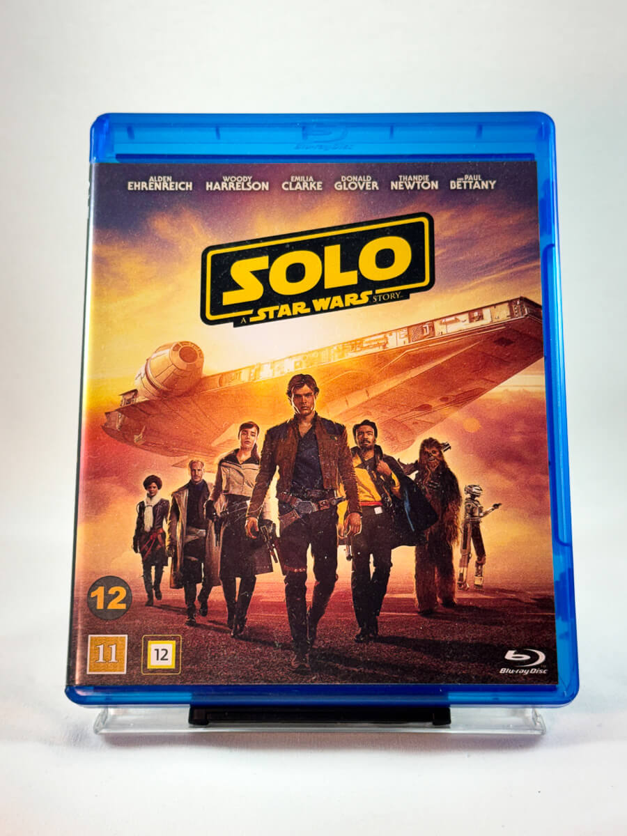 Forside av cover til Solo: A Star Wars Story, brukt Blu-ray hos Brukbar Film