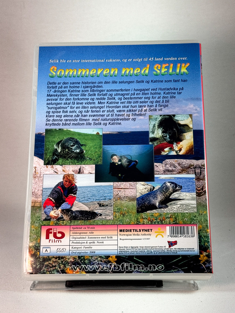 Bakside av cover til Sommeren med Selik, brukt original DVD hos Brukbar Film