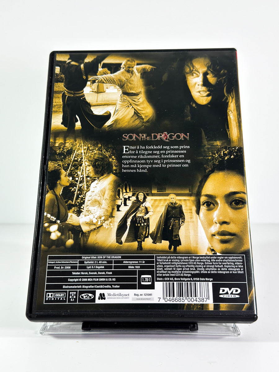 Bakside av cover til Son of the Dragon på DVD
