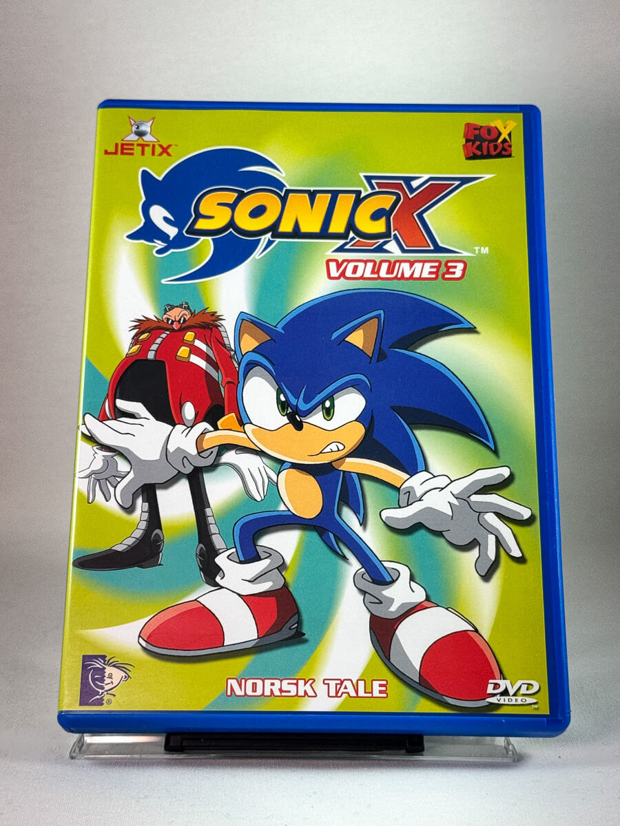 Forside av DVD-cover til Sonic X – Volum 3, bruktfilm på DVD hos Brukbar Film