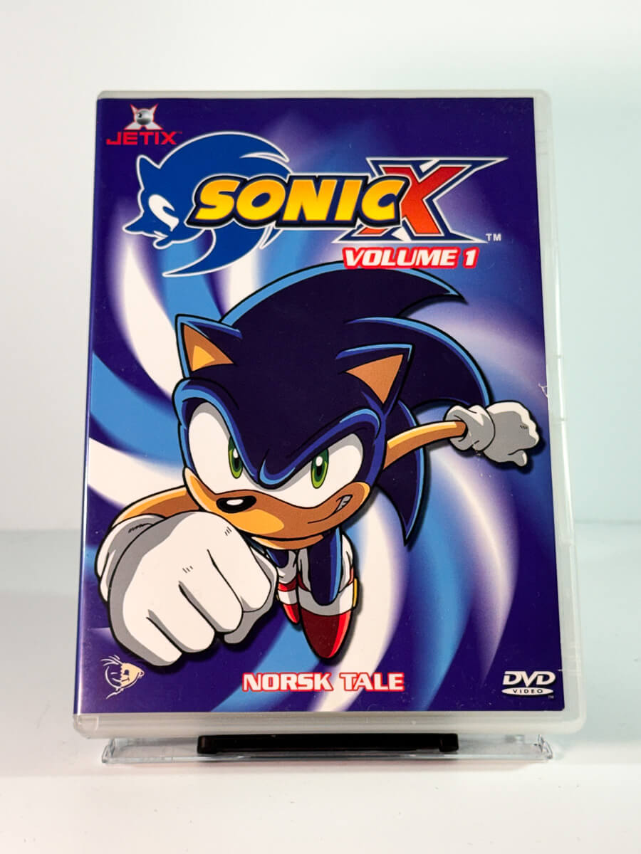 Forside av cover til sonic x volume 1, bruktfilm hos nettbutikken Brukbar Film