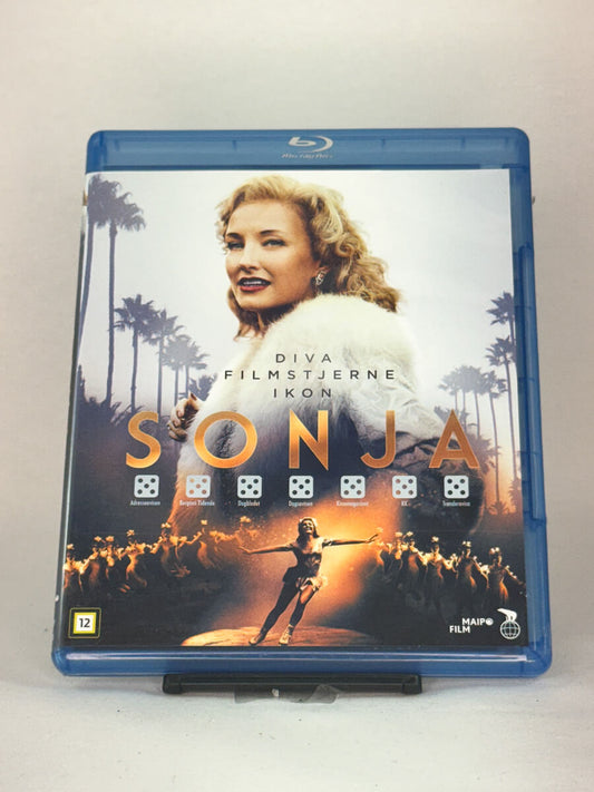 Forside av Blu-ray-cover til filmen Sonja – historisk norsk biografifilm, brukte Blu-ray-filmer hos Brukbar Film