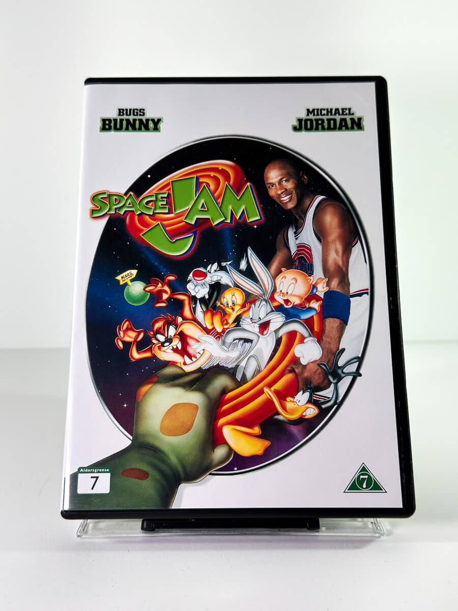 Forside av cover til Space Jam, brukt DVD hos Brukbar Film