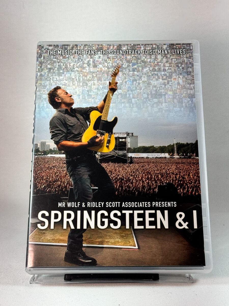 Forside av cover til Springsteen & I, brukt DVD hos Brukbar Film