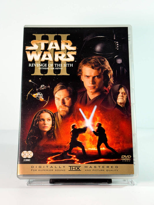 Forside av cover til star wars episode 3 revenge of the sith, bruktfilm på DVD hos Brukbar Film