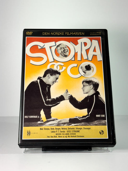 Forside av cover til Stompa & Co, bruktfilm hos nettbutikken Brukbar Film