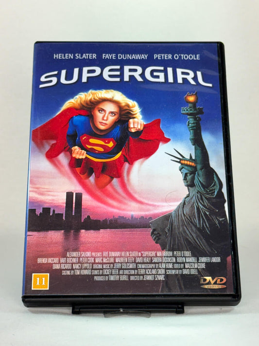 DVD-cover-forside til filmen Supergirl – Brukt DVD fra nettbutikken Brukbar Film