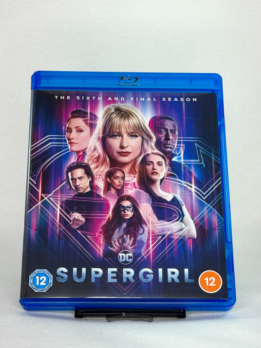 Blu-ray forside av Supergirl sesong 6 – siste sesong, brukt originalserie på Blu-ray fra Brukbar Film