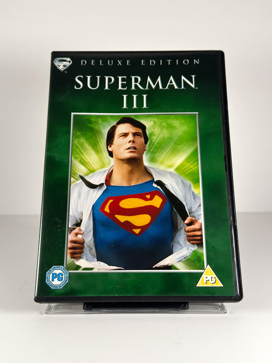 Forside av cover til Superman III på DVD