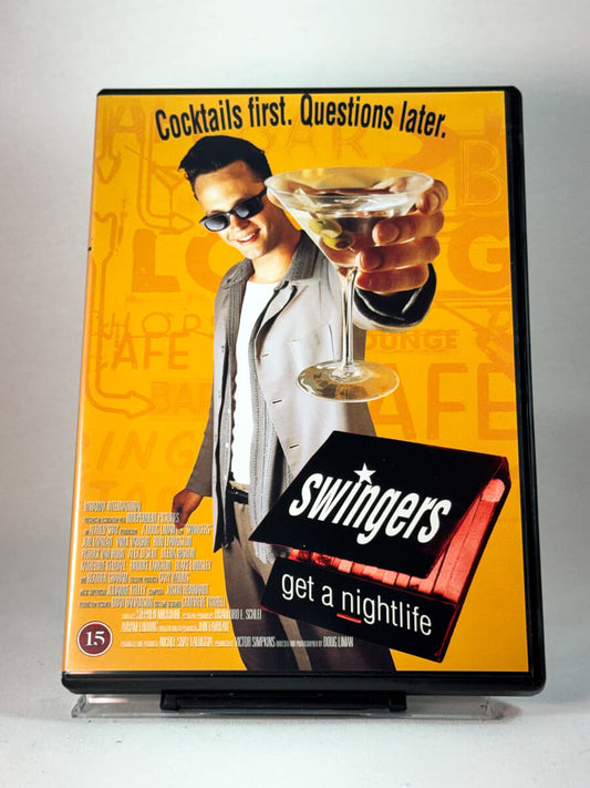 Forside av cover til Swingers, bruktfilm hos nettbutikken Brukbar Film