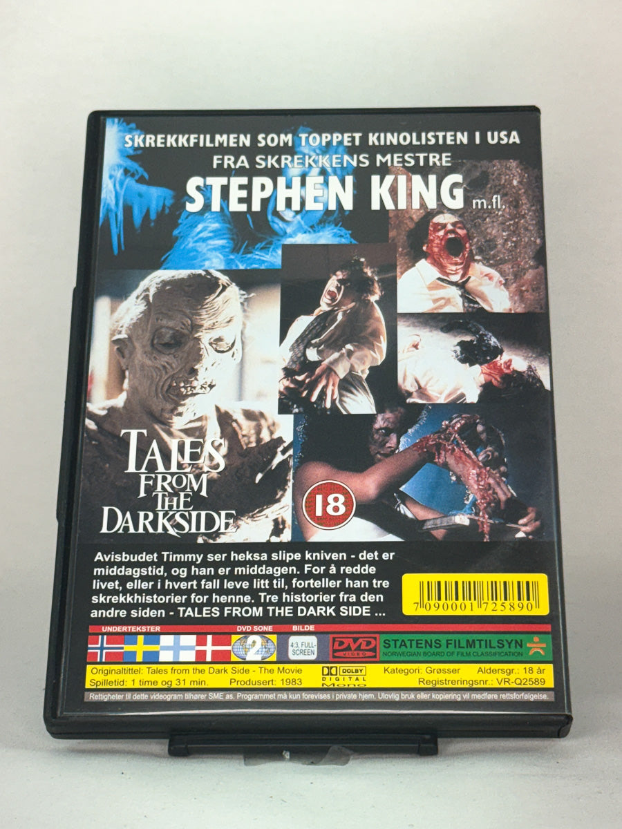 DVD-cover-bakside til filmen Tales from the Darkside – The Movie – Brukt DVD fra nettbutikken Brukbar Film