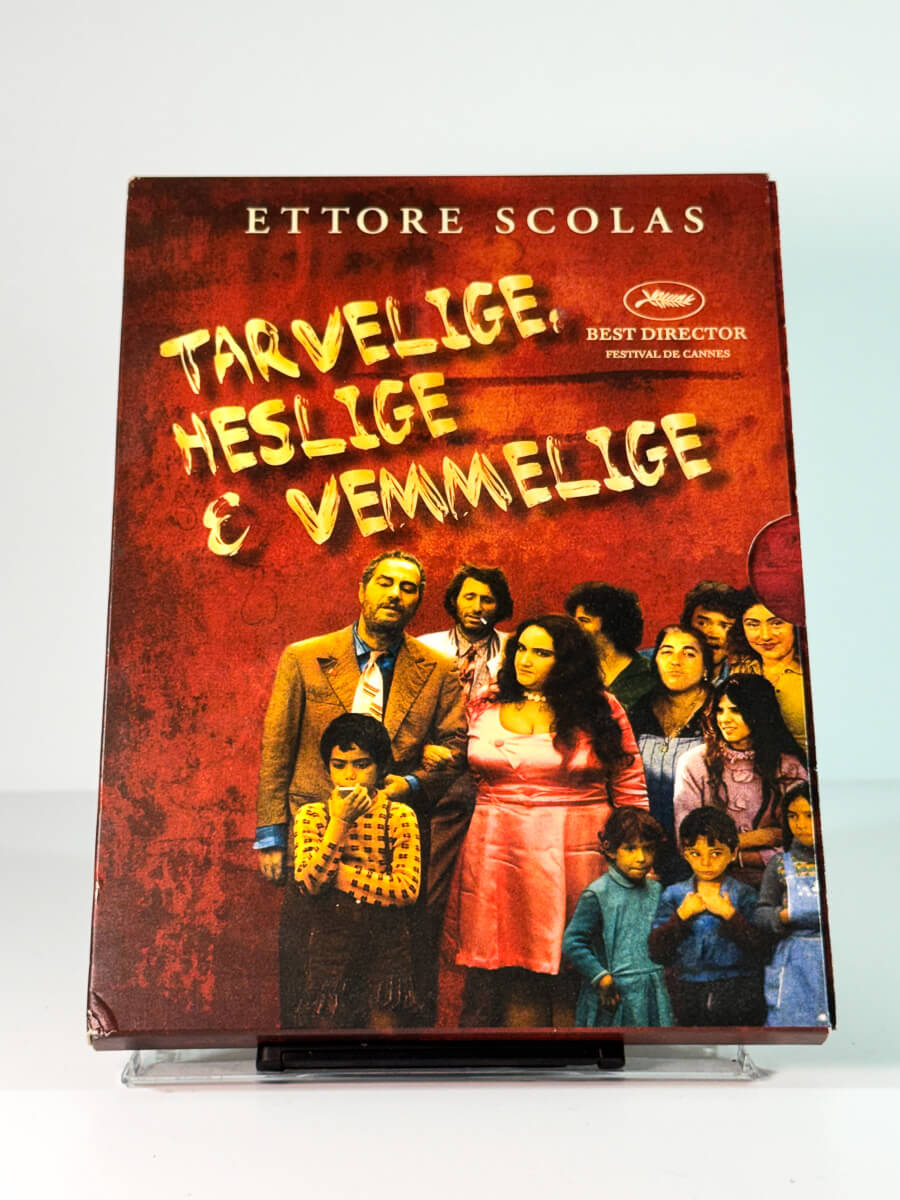 Forside av cover til Tarvelige, heslige & vemmelige, bruktfilm på DVD hos Brukbar Film