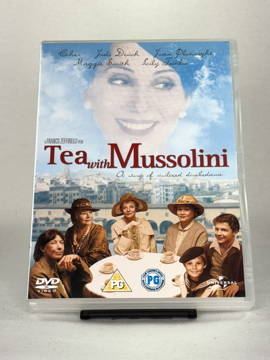 Forside av Tea with Mussolini DVD-cover – brukt drama/komedie på DVD hos Brukbar Film