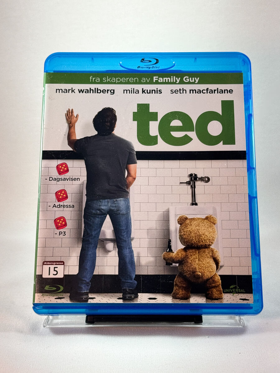 Forside av cover til Ted, brukt Blu-ray hos Brukbar Film