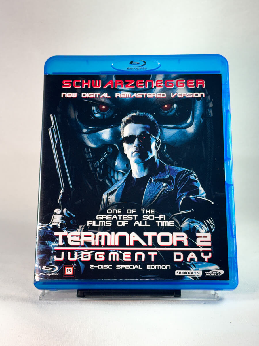 orside av cover til Terminator 2: Judgment Day, brukt Blu-ray hos Brukbar Film
