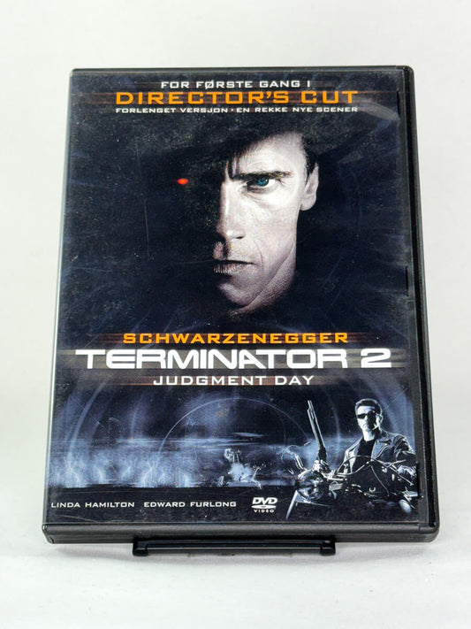 Brukt DVD-film Terminator 2: Judgment Day – Director’s Cut – forside av filmcover, kjøp originale brukte actionklassikere på DVD hos Brukbar Film