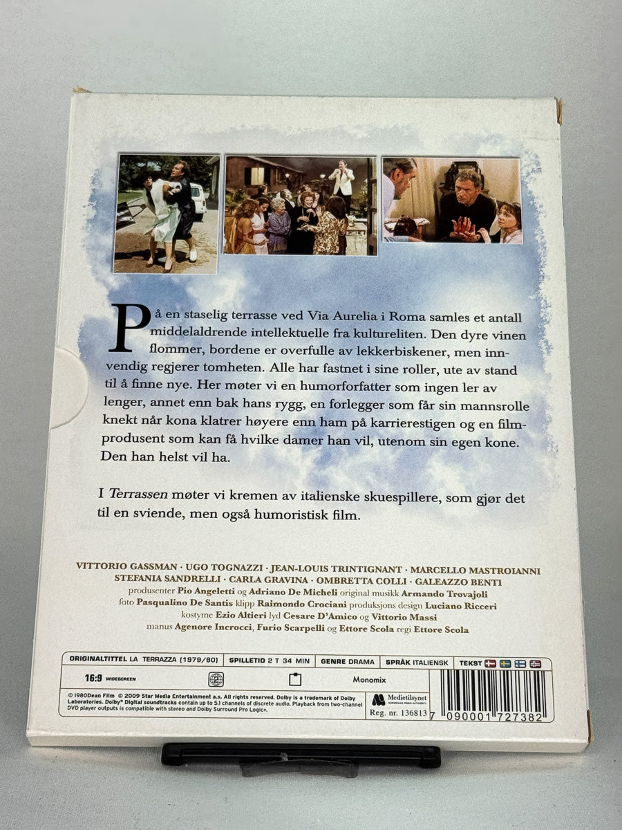 Bakside av Terrassen DVD – brukt originalfilm i Brukbar Film sitt utvalg