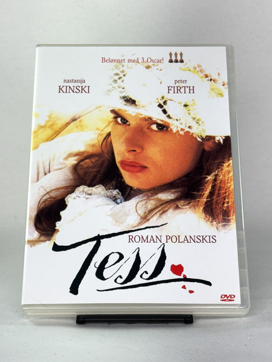 Brukt DVD-film Tess – forsidebilde av originalt filmcover, tilgjengelig hos nettbutikken Brukbar Film som selger brukte DVD og Blu-ray filmer.