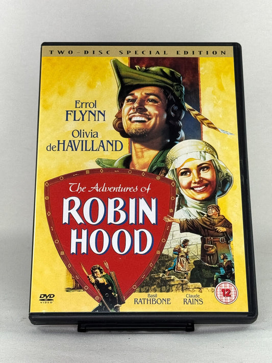 DVD-forside til filmen The Adventures of Robin Hood
Originalt cover brukt for produktbilde i nettbutikken Brukbar Film