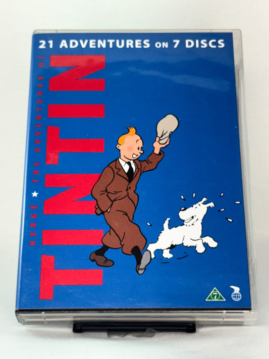 DVD-forside til filmen The Adventures of Tintin (Tintin – DVD-samling) – Originalt cover brukt for produktbilde i nettbutikken Brukbar Film