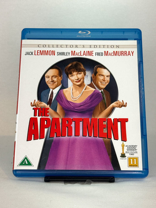 Forside av Blu-ray-cover til klassikeren The Apartment – brukt komedie og drama hos Brukbar Film