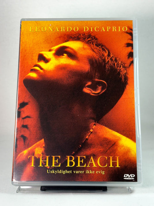 Forside av DVD-cover for The Beach, bruktfilm hos nettbutikken Brukbar Film