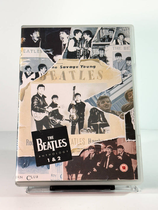 Forside av cover til The Beatles Anthology 1 & 2, bruktfilm på DVD hos Brukbar Film