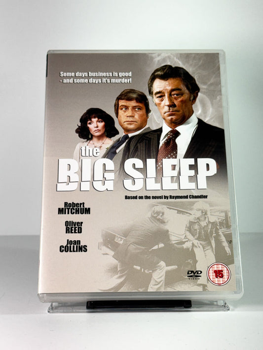 Forside av cover til The Big Sleep, bruktfilm hos nettbutikken Brukbar Film