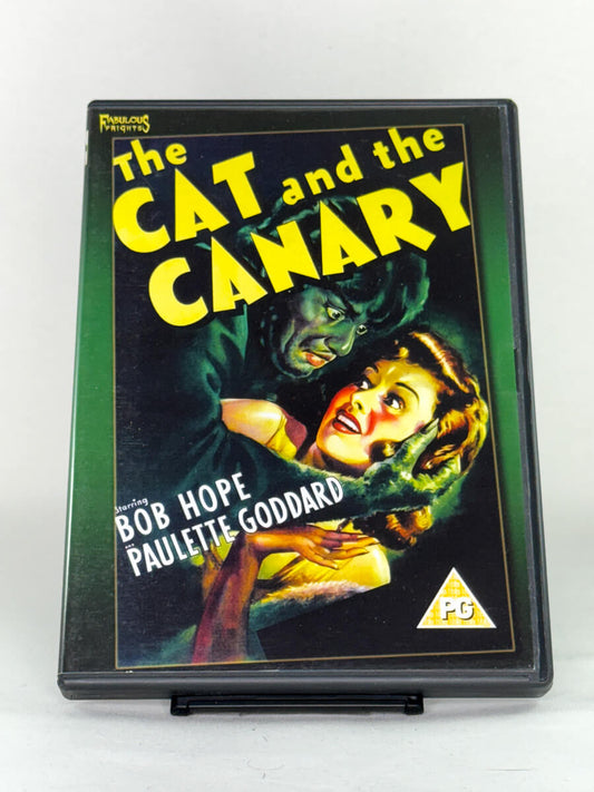 DVD-cover-forside til filmen The Cat and the Canary – Brukt DVD fra nettbutikken Brukbar Film