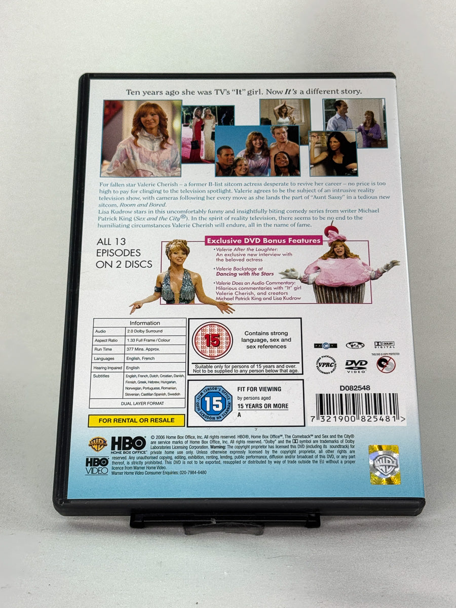 Bakside av cover til The Comeback – Season 1, bruktfilm hos nettbutikken Brukbar Film